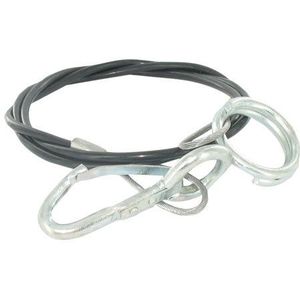 Rembreekkabel 100 cm | Breekkabel voor Aanhanger en Caravan | Veiligheidskabel | Kabel rem aanhanger