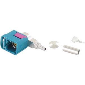 Fakra - Connector - Enkel - Haaks 90° - Geschikt voor Bootbeslag