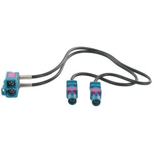 Antenne adapter 2x fakra female haaks 90Â° --> 2x fakra male