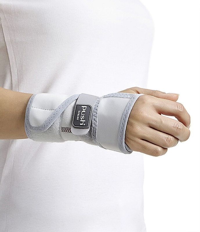 Push Med Polsbrace Splint - Grijs - Links - Maat 1