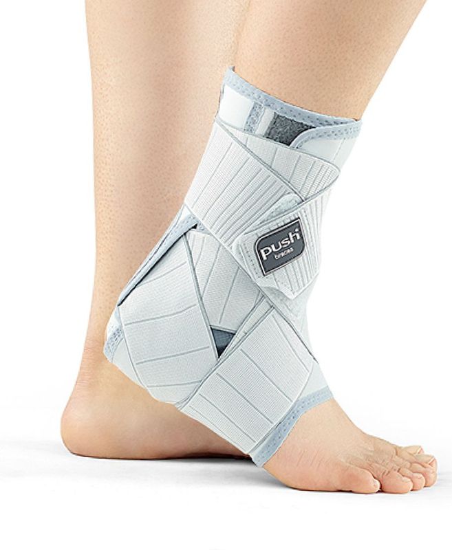Push Med Enkelbrace - Grijs - Rechts - Maat 3