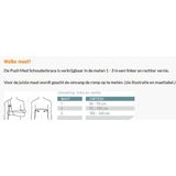 Push Med Schouderbrace Plus - Grijs - Links - Maat 3