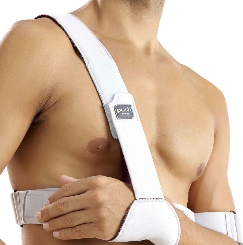 Push Med Schouderbrace Plus - Grijs - Rechts - Maat 1