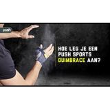 Push Sports Duimbrace - Donkergrijs - Links - Maat M