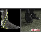 Push Sports Enkelbrace Kicx - Donkergrijs - Links - Maat L