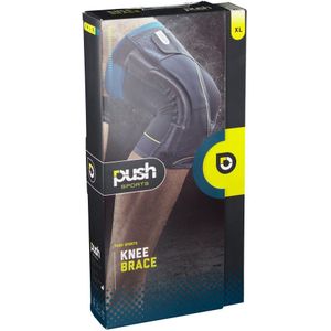 Push Sports Kniebrace - Donkergrijs - Maat XL