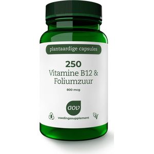 AOV 250 Vitamine B12 & foliumzuur 60 Vegetarische capsules