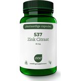 AOV 537 Zink citraat 25mg 90 Vegetarische capsules