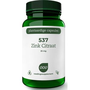 AOV 537 Zink citraat 25mg 90 Vegetarische capsules