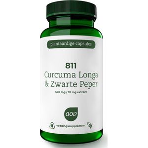 AOV 811 Curcuma longa zwarte peper 60 Vegetarische capsules