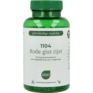 AOV 1104 Rode gist rijst extra 90 Vegetarische capsules