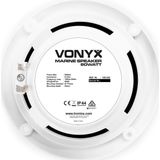 Vonyx MSV50 - 5'' Plafondspeakers - 80W - Wit