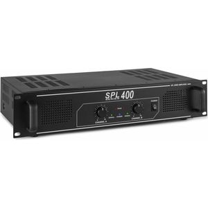 Skytec - SPL400 - 2-kanaals DJ PA Versterker - Zwart - 2x 200W