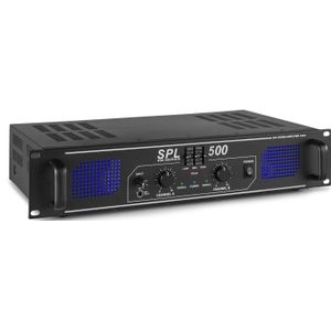 Skytec SPL500 2-kanaals Versterker met 3-bands Equalizer - 2x 250W