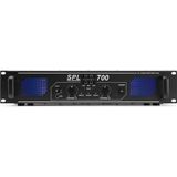 Versterker audio - Skytec SPL700 stereo versterker met 3-bands equalizer - 2x 350W - Zwart