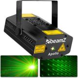 Laser lichteffect - BeamZ Apollo sterrenhemel laser lichteffect met rode en groene laserstralen - 170mW