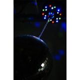 Spiegelbol motor - Fuzzix MBW18LED - Batterij discobal motor met LED's