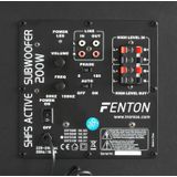 Actieve Subwoofer met Versterker - Fenton SHFS08B - 8 Inch - Voor Home Cinema - 200 Watt