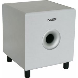Actieve subwoofer - Fenton SHFS08W - hifi subwoofer 8'' - 200W - Wit
