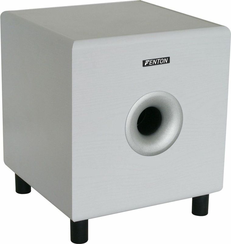 Actieve subwoofer - Fenton SHFS08W - hifi subwoofer 8'' - 200W - Wit
