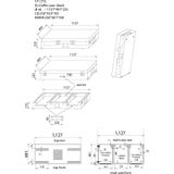 Flightcase - Power Dynamics PD-FC1 flightcase voor o.a. Pioneer en/of Denon CD spelers + 12,5 inch mixer
