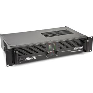 Vonyx VXA-1200 PA versterker 2x 600W met Brugschakeling