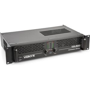 Vonyx VXA-1500 PA versterker 2x 750W met Brugschakeling