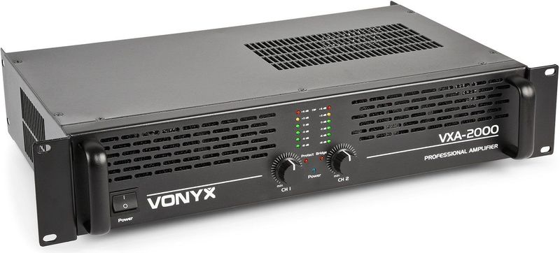 Vonyx - VXA-2000 II - PA Versterker - 2x 1000W - Compact