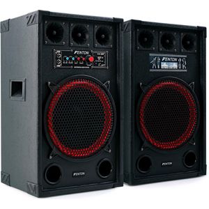 Actieve speakerset - Fenton SPB-12 speakers 800W - Bluetooth speakers