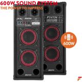 Actieve speakerset - Fenton SPB-26 - 600W - Bluetooth - Karaoke set