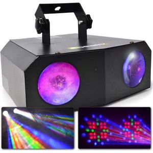 Disco Licht Moonflower - BeamZ Nomia - Muziekgestuurd - 20 Watt - RGBW - 80 Leds