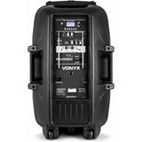 Mobiele speaker - Vonyx SPJ-PA915 Bluetooth speaker met accu en 2 draadloze microfoons
