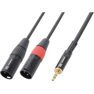 PD Connex kabel 2x XLR Male - 3.5mm Stereo 6m