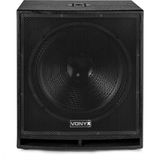Vonyx - SWP18 PRO - Actieve Subwoofer - Zwart - 1200W - 18 Inch
