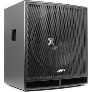 Vonyx - SWP18 PRO - Actieve Subwoofer - Zwart - 1200W - 18 Inch