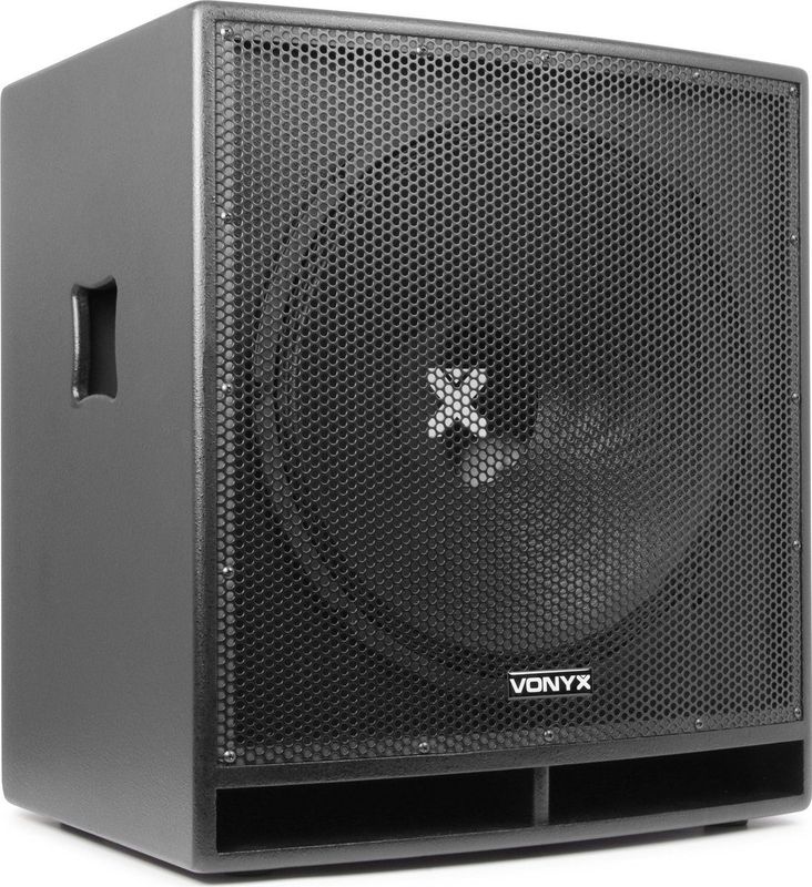 Vonyx - SWP18 PRO - Actieve Subwoofer - Zwart - 1200W - 18 Inch