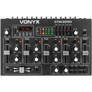Vonyx STM2290 8 Kanaals DJ Mixer met Bluetooth, MP3 & geluidseffecten