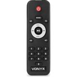 Mobiele party speaker - Vonyx AP1500PA - 800 Watt - partybox met 2 microfoons - op accu