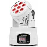 Moving head - BeamZ MHL74 - Witte LED moving head Wash met 7x 10W LED's