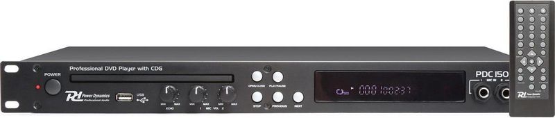 SkyTec Power Dynamics PDC150 19'' DVD Speler met CD+G en USB