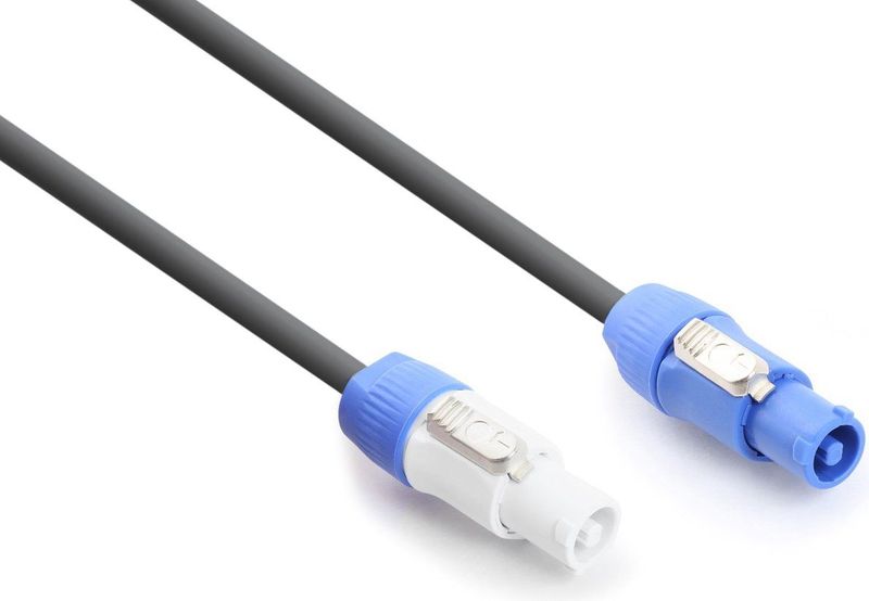 Powercon verlengcable M-F 1,5 meter