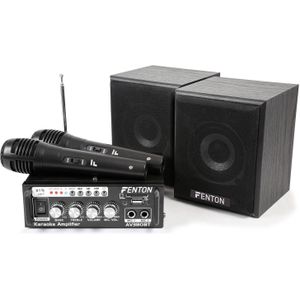 Karaokeset - Fenton AV380BT Karaokeset met Versterke - Luidsprekers USB/SD Mp3 Spele