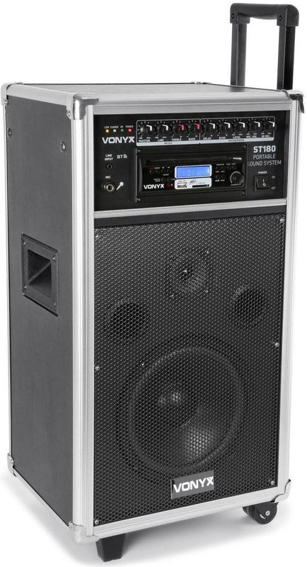 Vonyx - ST180 - Portable Speaker - Zwart - Bluetooth - 450W