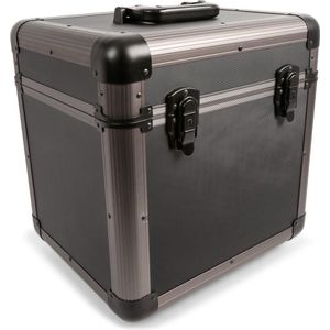 Platenkoffer - Power Dynamics platenkoffer RC100 voor 75 platen - Titanium