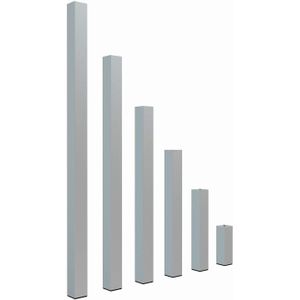 Power Dynamics Aluminium poten vierkant 100cm (Set van 4 stuks)