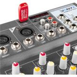 Mengpaneel - Vonyx VMM-F701 - Professionele 7-kanaals mixer met o.a. mp3 speler, echo en delay effecten