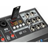 Vonyx VMM-K602 6-kanaals mixer met USB-interface