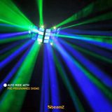 Butterfly Discolamp met Ingebouwde Stroboscoop - BeamZ Discolamp - 3 Kleuren - 24 Lenzen