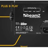 Butterfly Discolamp met Ingebouwde Stroboscoop - BeamZ Discolamp - 3 Kleuren - 24 Lenzen