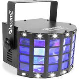 Butterfly Discolamp met Ingebouwde Stroboscoop - BeamZ Discolamp - 3 Kleuren - 24 Lenzen